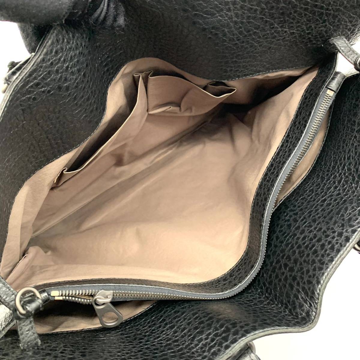 1円●美品●BOTTEGA VENETA ボッテガヴェネタ ビジネスバッグ ブリーフケース トートバッグ A4収納 カーフレザー 牛革 ブラック 黒 メンズ_画像9