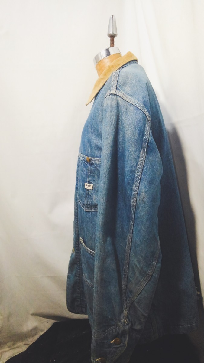 Vintage Lee 81-LJ denim coverall jacket 70s リー デニム ワーク カバーオール ジャケット ブランケット付き アメリカ製 ビンテージ_画像3