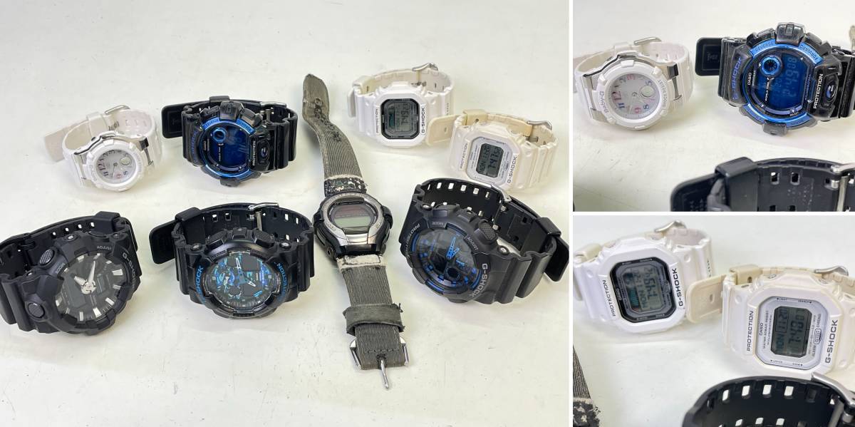 【6702】1円～ ジャンク時計89個まとめ 約6kg DIESEL SEIKO CASIO G-Shock ディオール シチズン他 動作未確認 箱有無混在 ジャンク品 _画像5