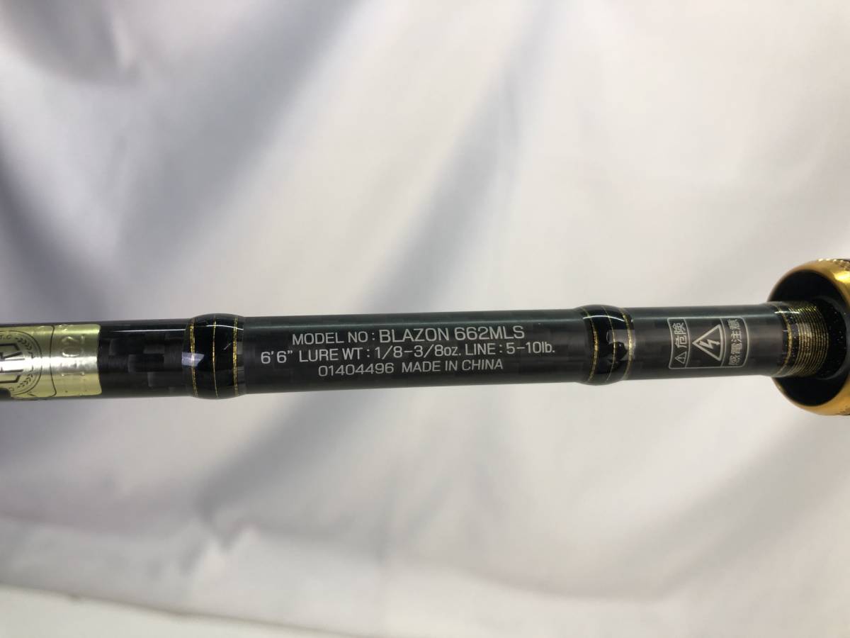 【6642】DAIWA ダイワ BLAZON ブレイゾン 662MLS バスロッド 2ピース スピニング フィッシング 釣り具 中古品_画像4