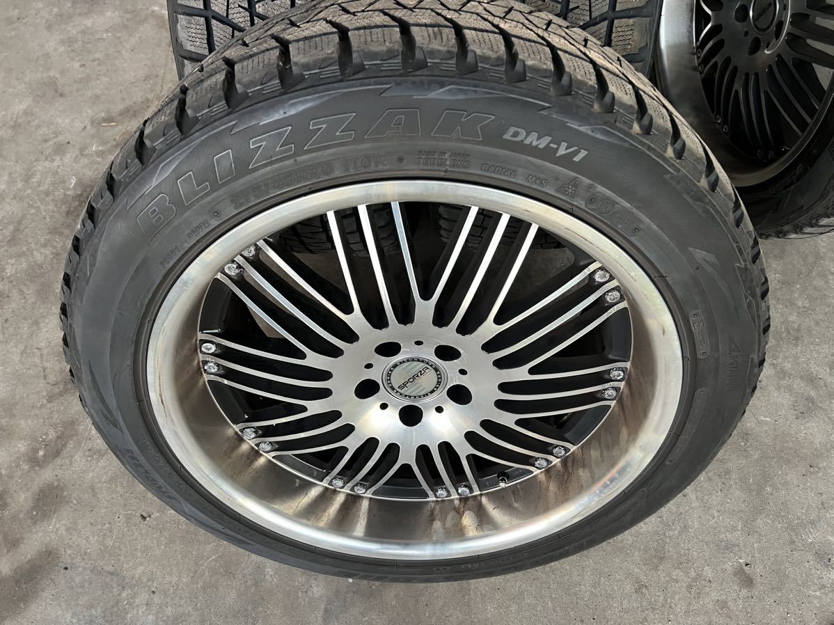 スタッドレスタイヤセット　ベンツ　GL GLS ブリヂストン　DM-V1 275/45R20 20インチ_画像2