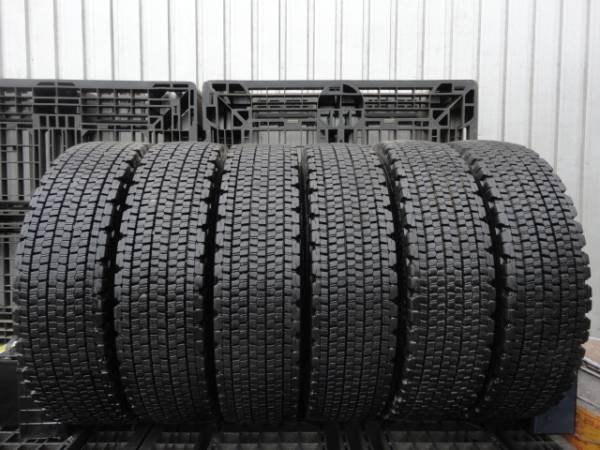 ◆ 冬 美品9.5分山 ブリヂストン W900 225/80R17.5 123/122L 6本 2021年製 ◆_画像1