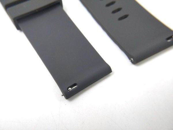  silicon Raver strap for exchange wristwatch belt 24mm SUUNTO SPARTAN gray 