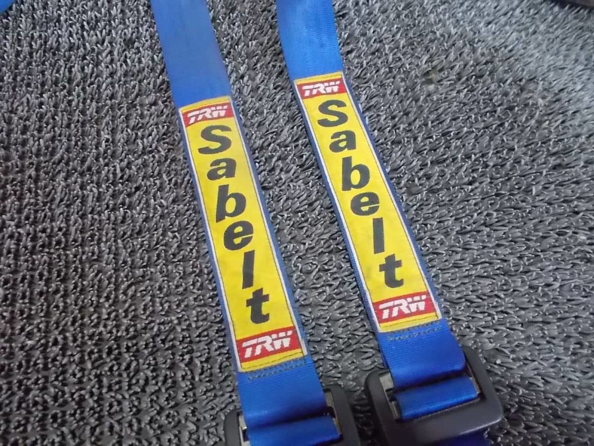 * super-discount!*Sabeltsa belt 4 -point type seat belt Harness blue blue race circuit drift all-purpose / 2Q7-1393