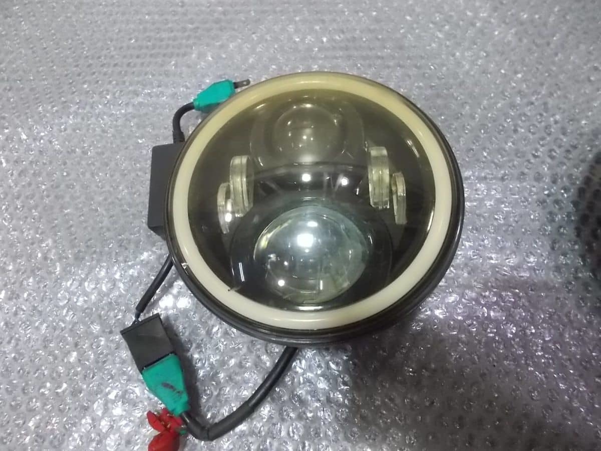 ★激安!★Jeep ジープ JK ラングラー 社外 LED ヘッドライト ヘッドランプ 左右 / Q7-685の画像2