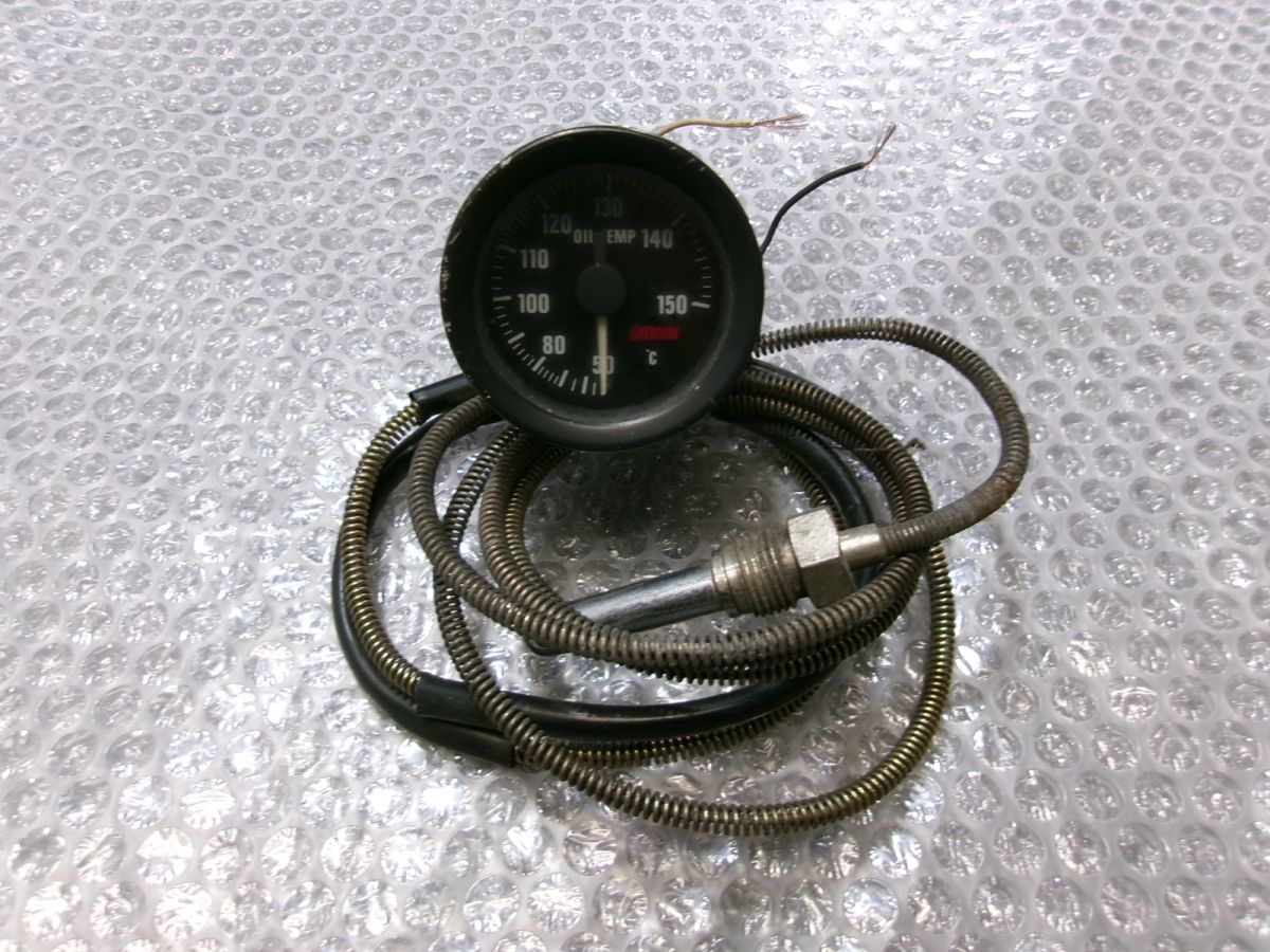 * super-discount!* Omori o fishing sinker meter oil temperature gauge OIL TEMP additional meter 52φ machine operation OK / 2Q11-691