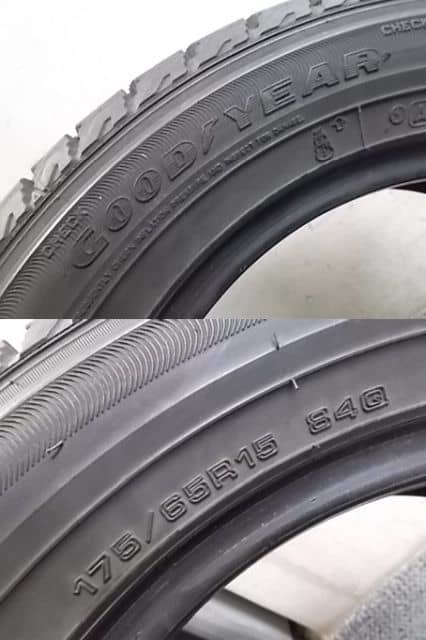 ★激安★GoodYear グッドイヤー ICE NAVI ZEA 15インチ 175/65R15 84Q 中古 タイヤ スタッドレス 1本 ステップワゴン セレナ 等 / J9-739_画像4