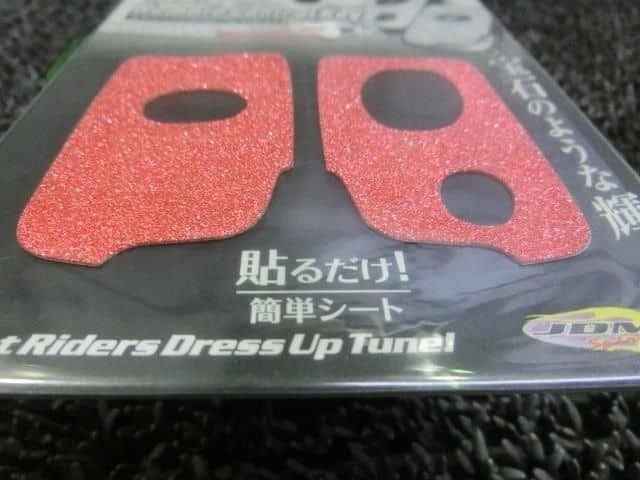 ★新品!★FORTUNE フォーチュン JRK-L01RE JDM シャイニングレッド デコシート リモコンキー用 レクサス IS RX LS HS GS / ZH2-143_画像4