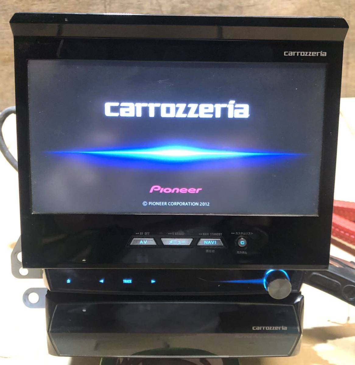 トヨタ　carrozzeria AVIC-VH99CS フルセグ DVD Bluetooth USB x2 CD SD クルーズスカウター 動作ok プリントアンテナ付 スープラ装着可能