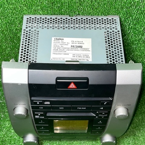 スズキ　ワゴンR　CD　MD　プレイヤー　39101-65K23　PS-4132J-A　　オーディオ　カーステ　現状品_画像2