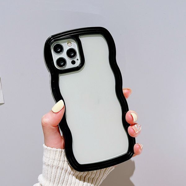 D 黒 iPhone 11 Pro ケース カバー 可愛い 女性 人気 アイフォン 保護 丈夫 頑丈 耐衝撃 裏面 透明 持ちやすい Apple アップル ブラック