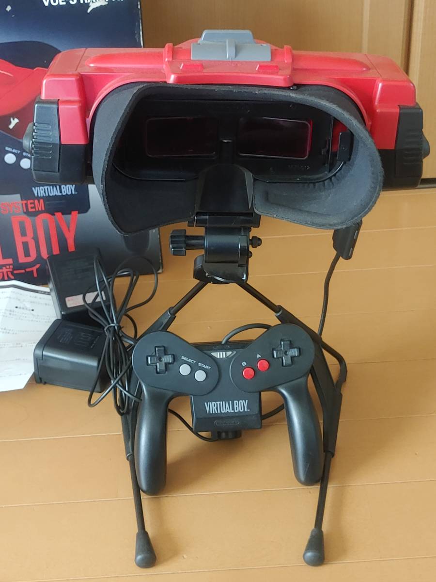 Nintendo VIRTUAL BOY 任天堂 バーチャルボーイ VUE-S-RA(JPN) 本体 ソフト10本付き　美品　動作確認済み_画像3