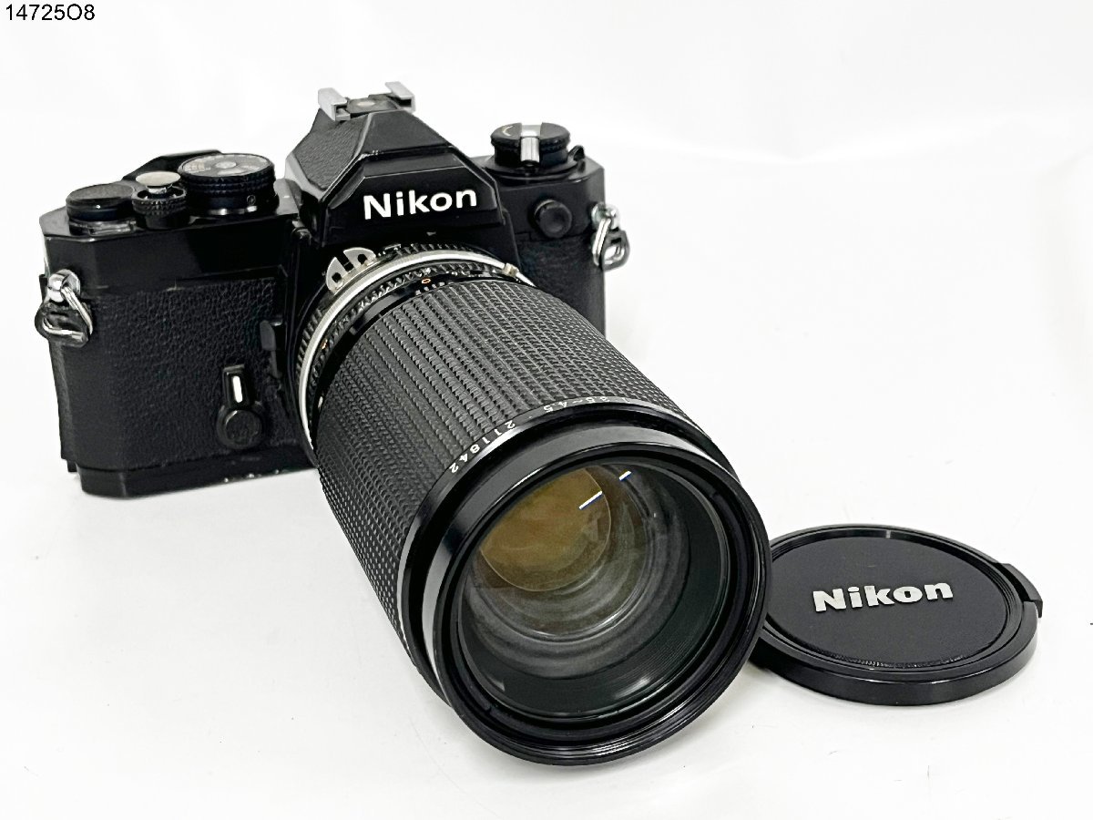 ★シャッターOK◎ Nikon ニコン FM NIKKOR 35-200mm 1:3.5-4.5 一眼レフ フィルムカメラ ブラックボディ レンズ 14725O8-9_画像1