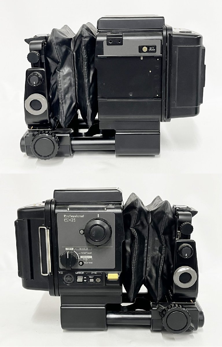 ★通電OK◎ FUJI 富士フィルム GX680 Professional 6×8 中判 カメラ ボディ 120フィルムホルダー 中枠 バッテリーチャージャー 14756O5-5_画像4