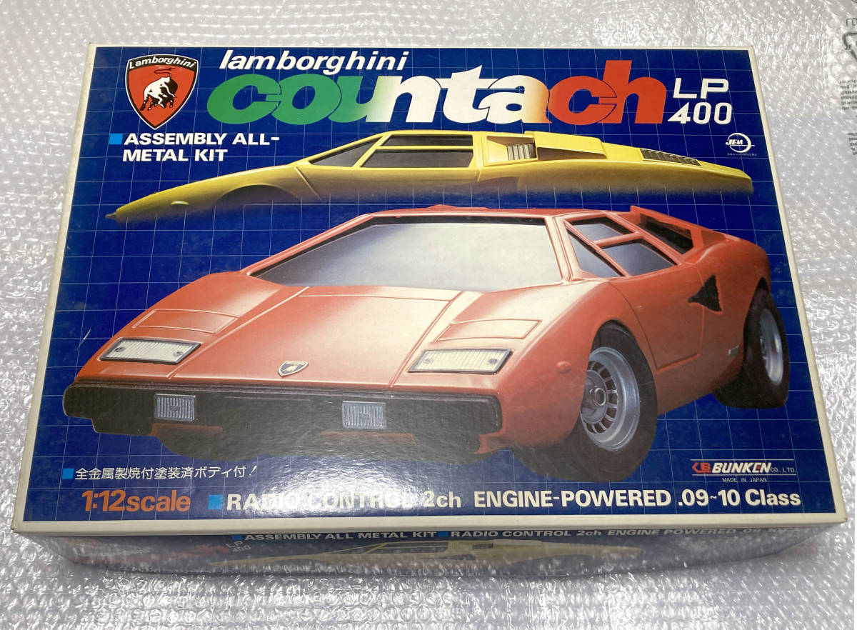 **BUNKEN.... счетчик kLP400 металл корпус lamborghini countach LP400 1/12 модель 