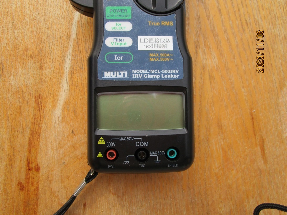 マルチ計測　Iorクランプメーター　非接触電圧検出　MCL-500IRV_画像3