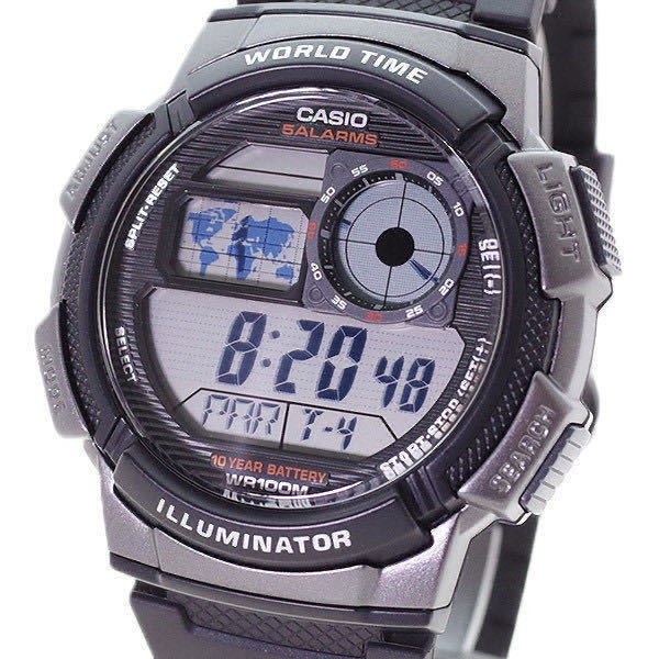 【新品】【箱無し】カシオ CASIO 腕時計 メンズ レディース AE-1000W-1BV クォーツ 液晶 ブラック_画像1