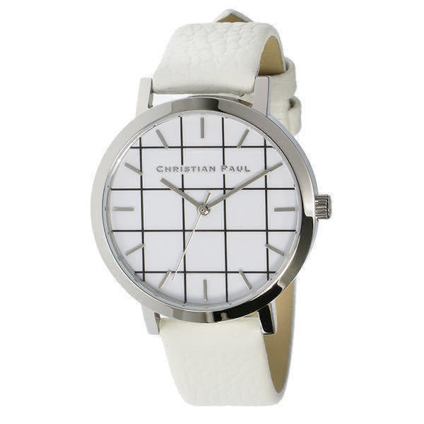 クリスチャンポール CHRISTIAN PAUL グリッド HAYMAN レディース 腕時計 GRL-03 シルバー/ホワイト ホワイト