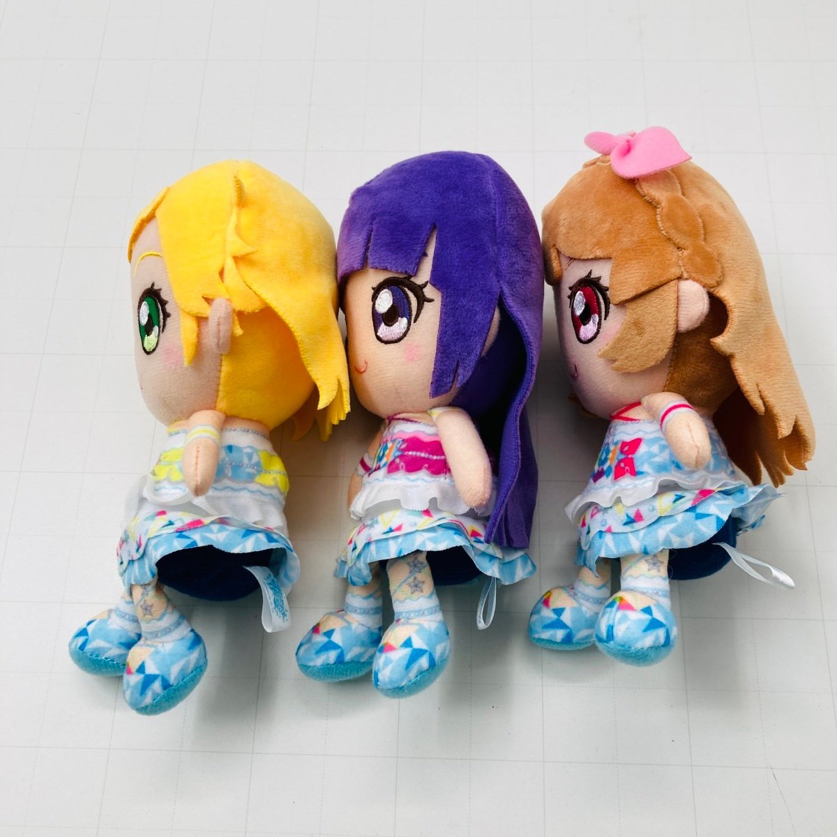 中古品 アイカツ!スタイル限定 アイカツ! シリーズ ユニット Chibiぬいぐるみ 3体セット ルミナスver._画像6