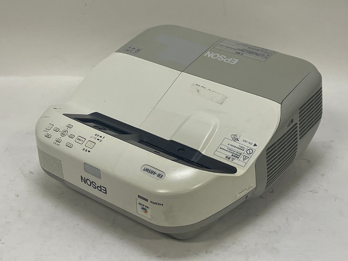 【ジャンク】EPSON EB-485WT　WXGA（1280×800）使用時間：186/0H　(5)_画像1