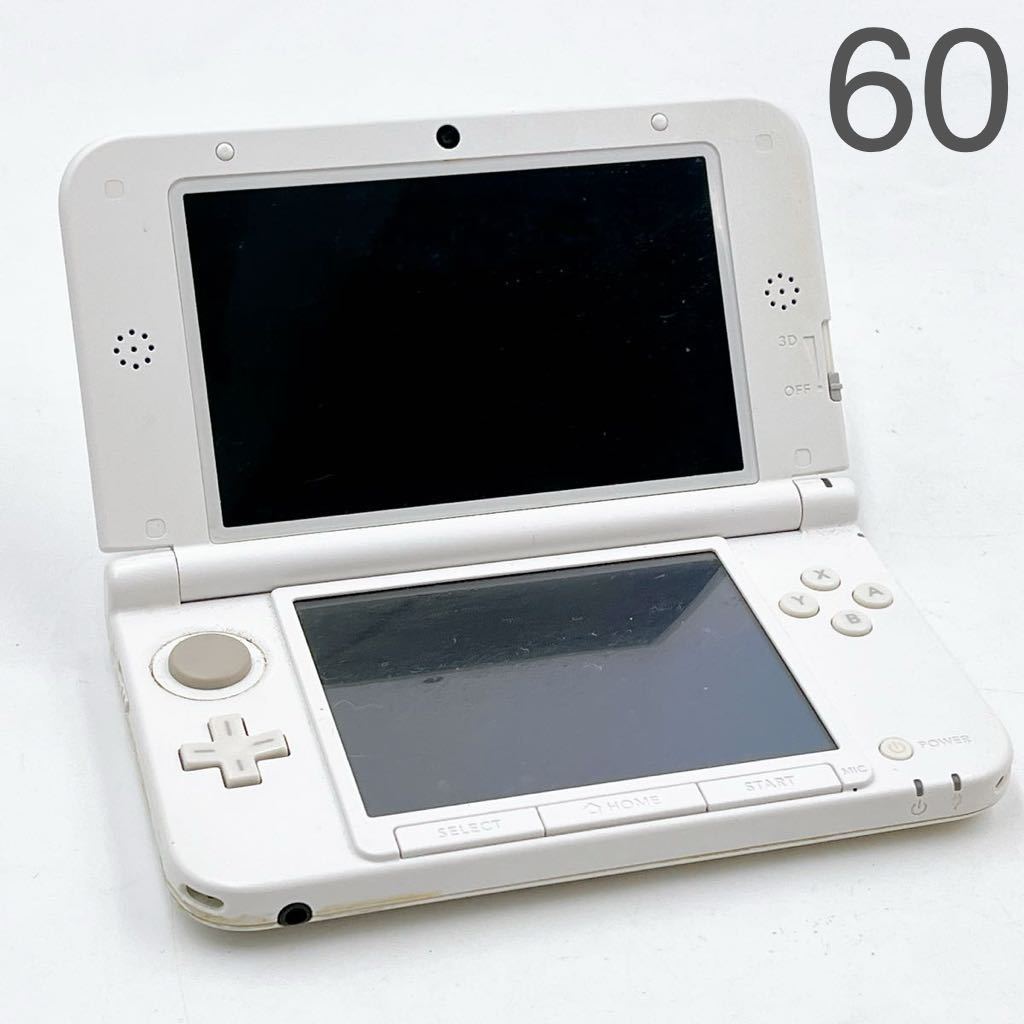 11AB60 Nintendo 任天堂 3DS LL 本体のみ ホワイト SPR-S-JPN-C0 ジャンク扱い 動作未確認 中古 現状品_画像1