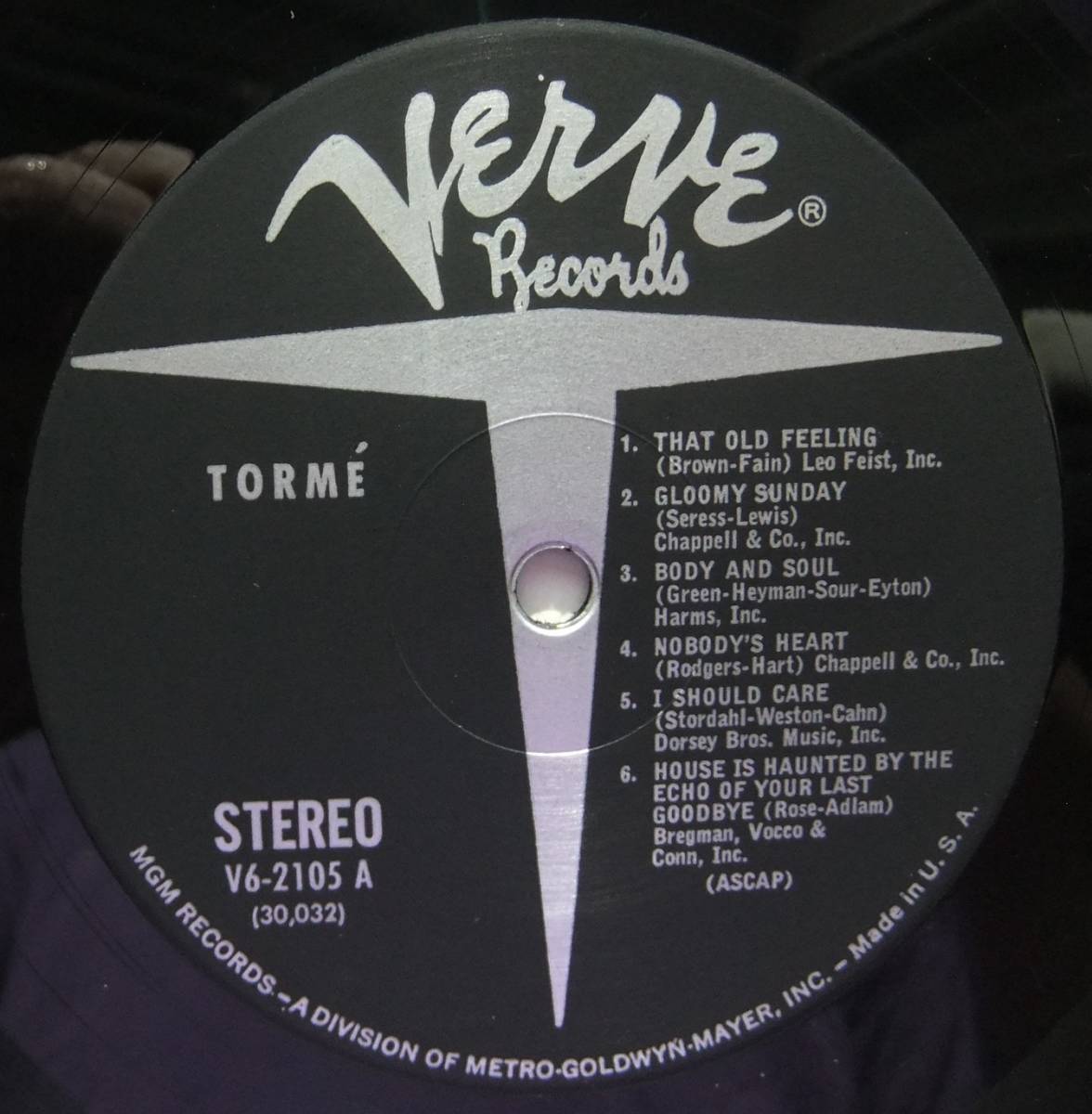 ◆ MEL TORME / Torme ◆ VerveV6-2105 (MGM) ◆ L_画像3