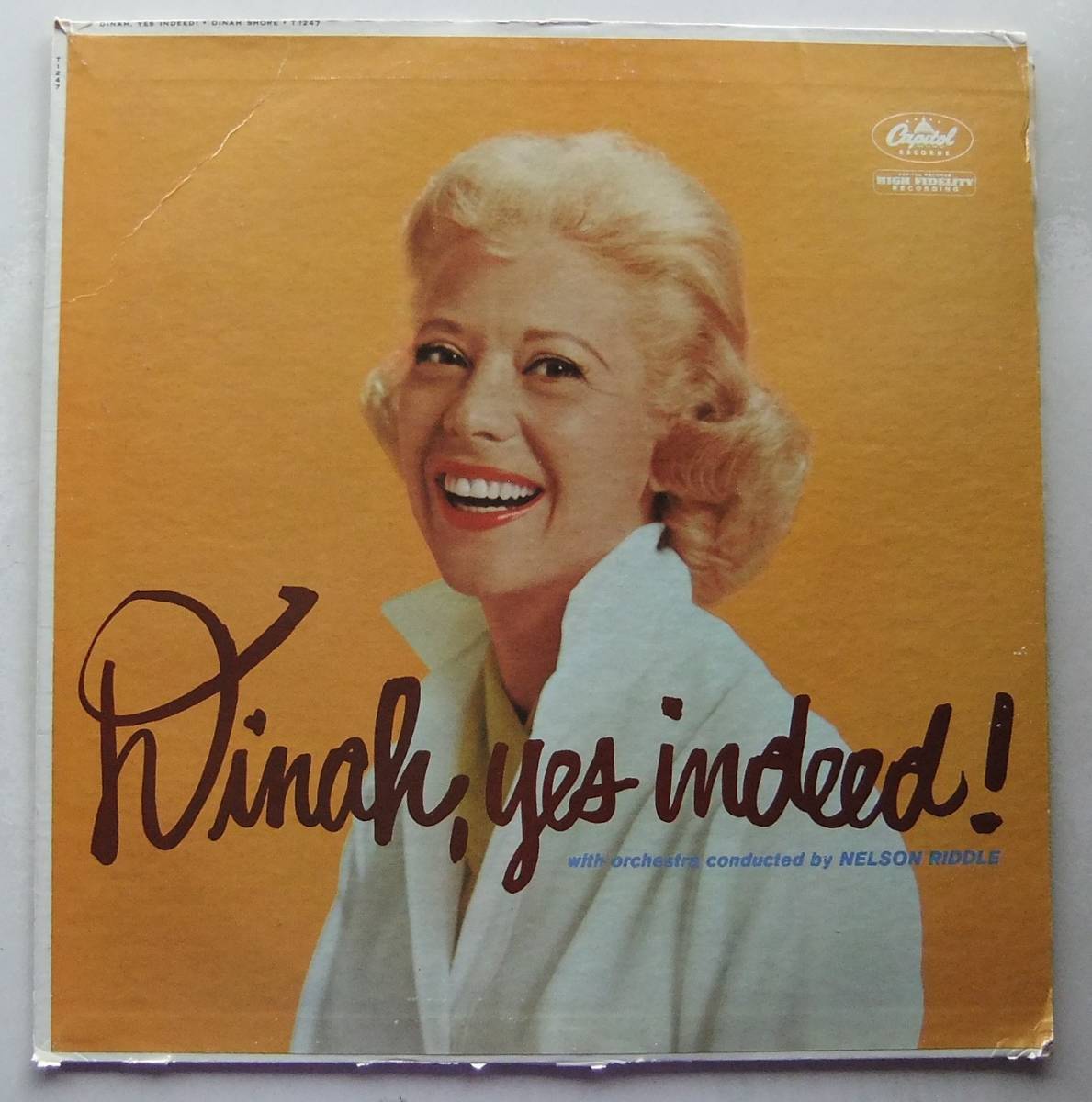 ◆ DINAH SHORE / Dinah, Yes Indeed ! ◆ Capitol T 1247 (color) ◆ W_画像1