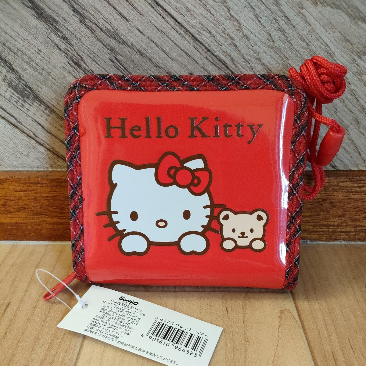 ◆HELLO KITTY◆ハローキティ　ワレット　ベアー◆2003　レア　財布　クマ　くま_画像1