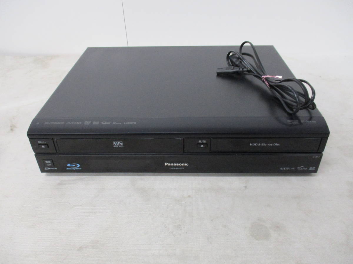 Panasonic/パナソニック HDD搭載VHS一体型ハイビジョンブルーレイ