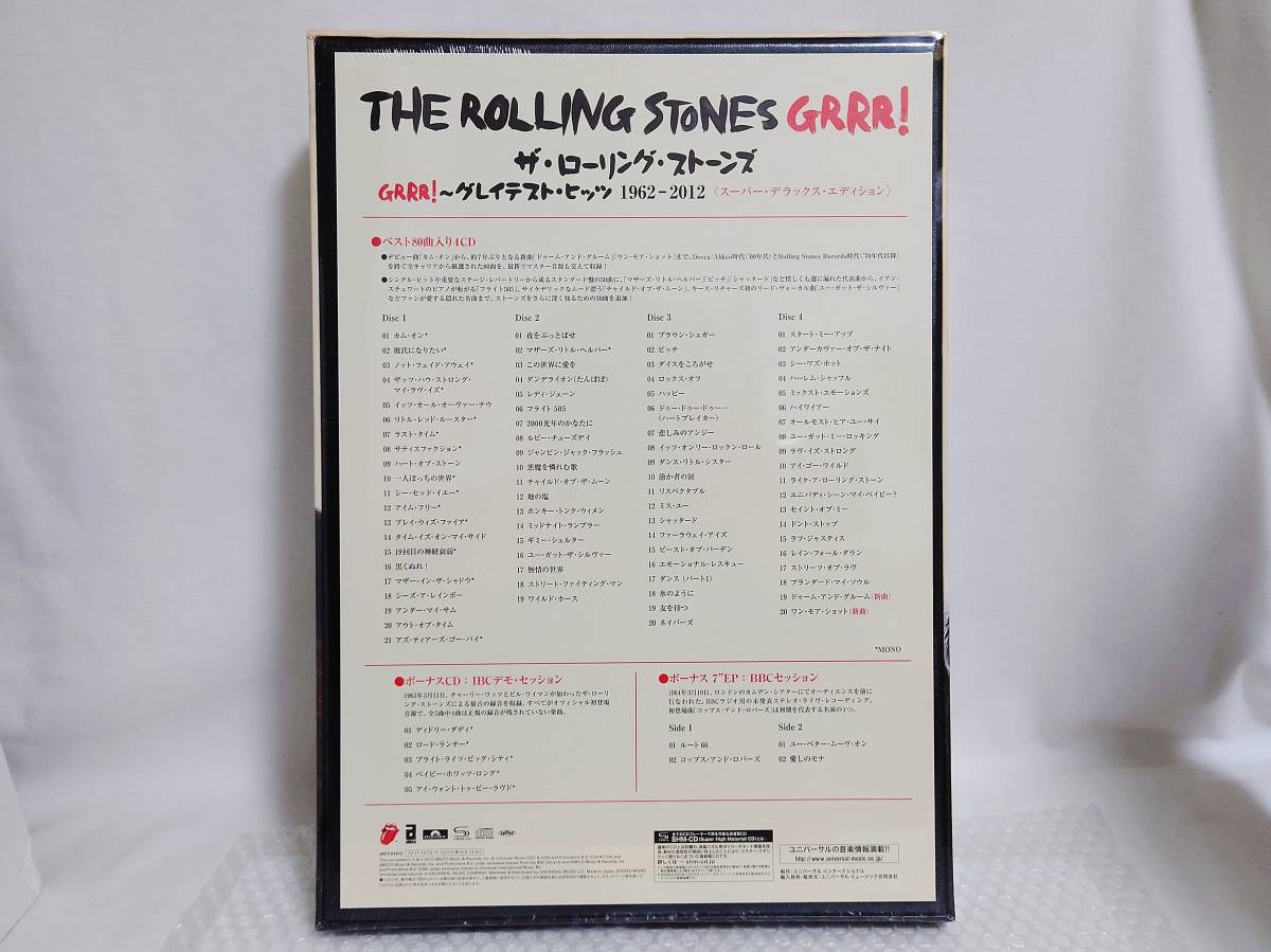 未開封+初回限定盤+難あり　ユニバーサルミュージック　ザ・ローリング・ストーンズ GRRR! 1962-2012 スーパー・デラックス・エディション _画像4