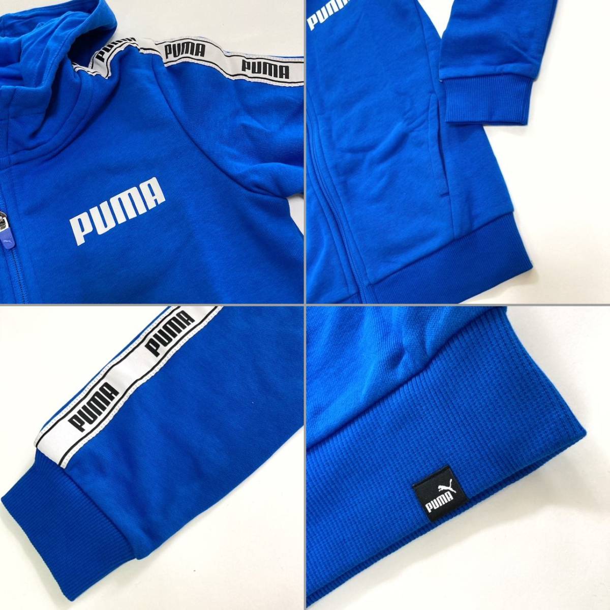 ★新品 PUMA プーマ キッズ セットアップ 152 上下セット ジュニア 150 パーカ＆パンツ スウェット ジャージ スポーツウェア 男の子 子供_画像5