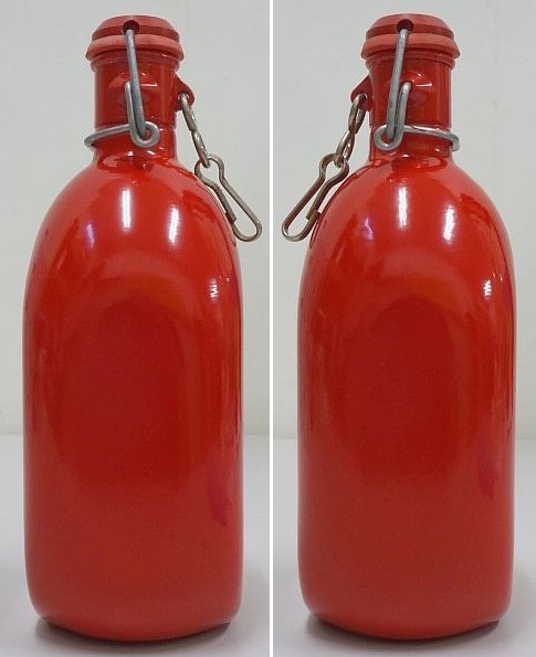 112▽LE GRAND TETRAS/グランテトラ 水筒 ボトル フランス製 赤/レッド 0.75L_画像3
