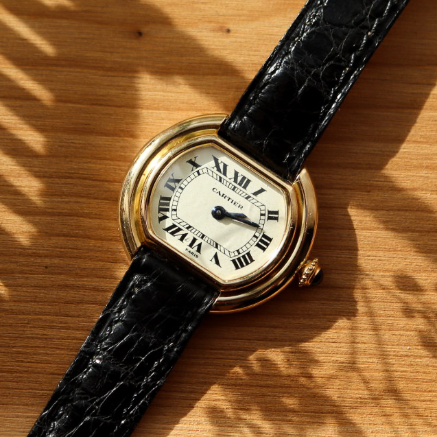 PARIS face Cartier ellipse SM Mini Paris Vintage Louis Cartier Ref.67081 hand winding 