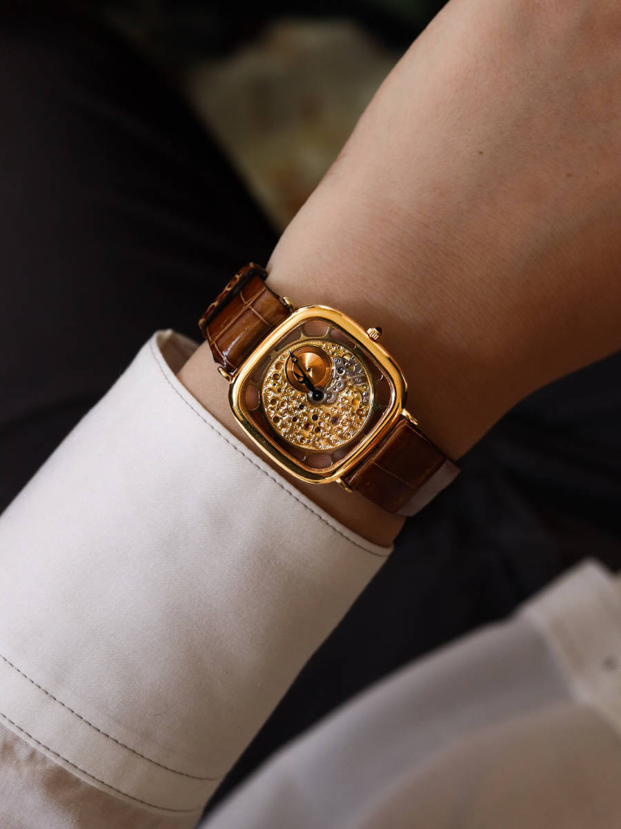 [ архив есть ] Jaeger-Le Coultre каркас Vogue Skelton 141.007.1 Vintage механический завод античный мужские наручные часы 