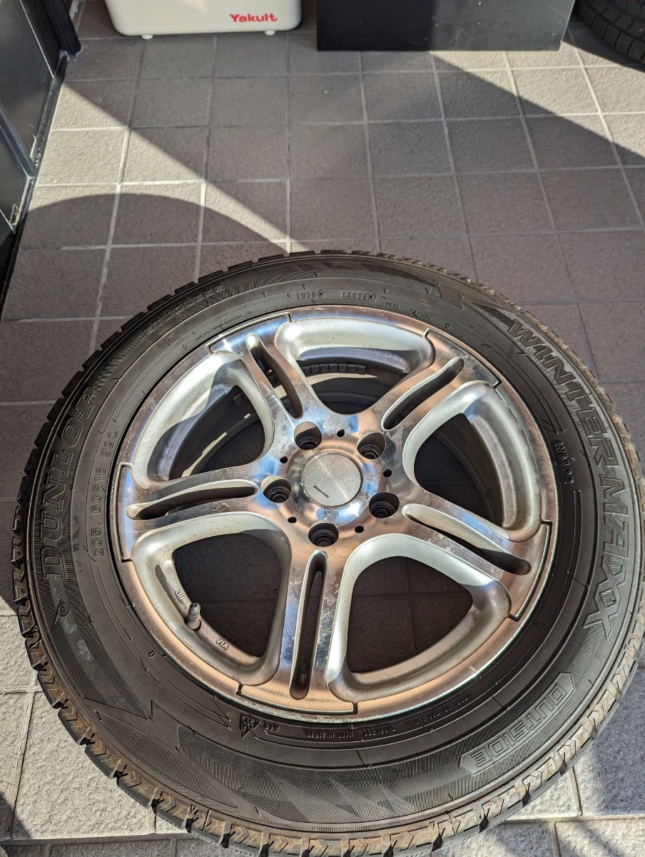 中古 16インチ アルミ BRIDGESTONE製 SICUREZZA 4本セット　スタッドレス16インチ　2020年製　ホイール付きタイヤ_画像5