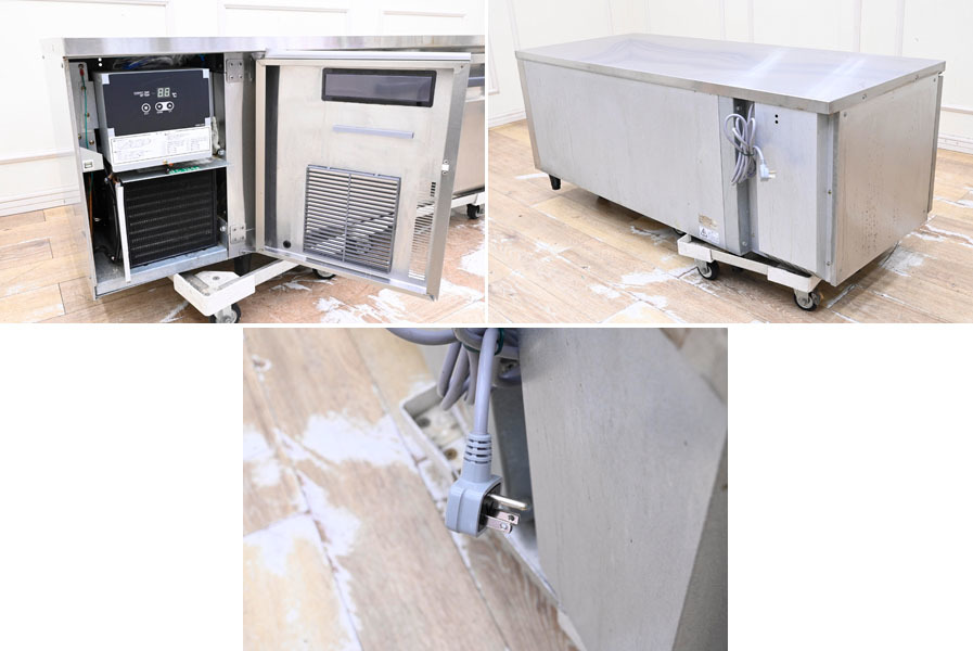 FJ11 net price 26 ten thousand jpy 2021 year made Fukushima gully Ray business use refrigerator low cold table LNC-150RM-F 100V kitchen equipment central piller less 