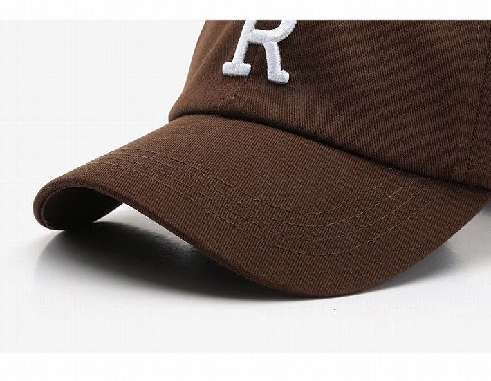 キャップ 帽子 メンズ レディース R アール 刺繍 シンプル 新品 1円 スタート 9009978 B-1 ブラック_画像8