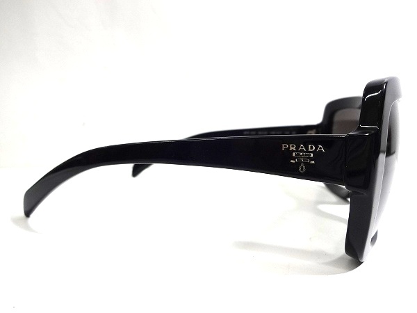 X3K016■本物■ プラダ PRADA イタリー製 ブラックデザイン サングラス メガネ 眼鏡 メガネフレーム_画像4