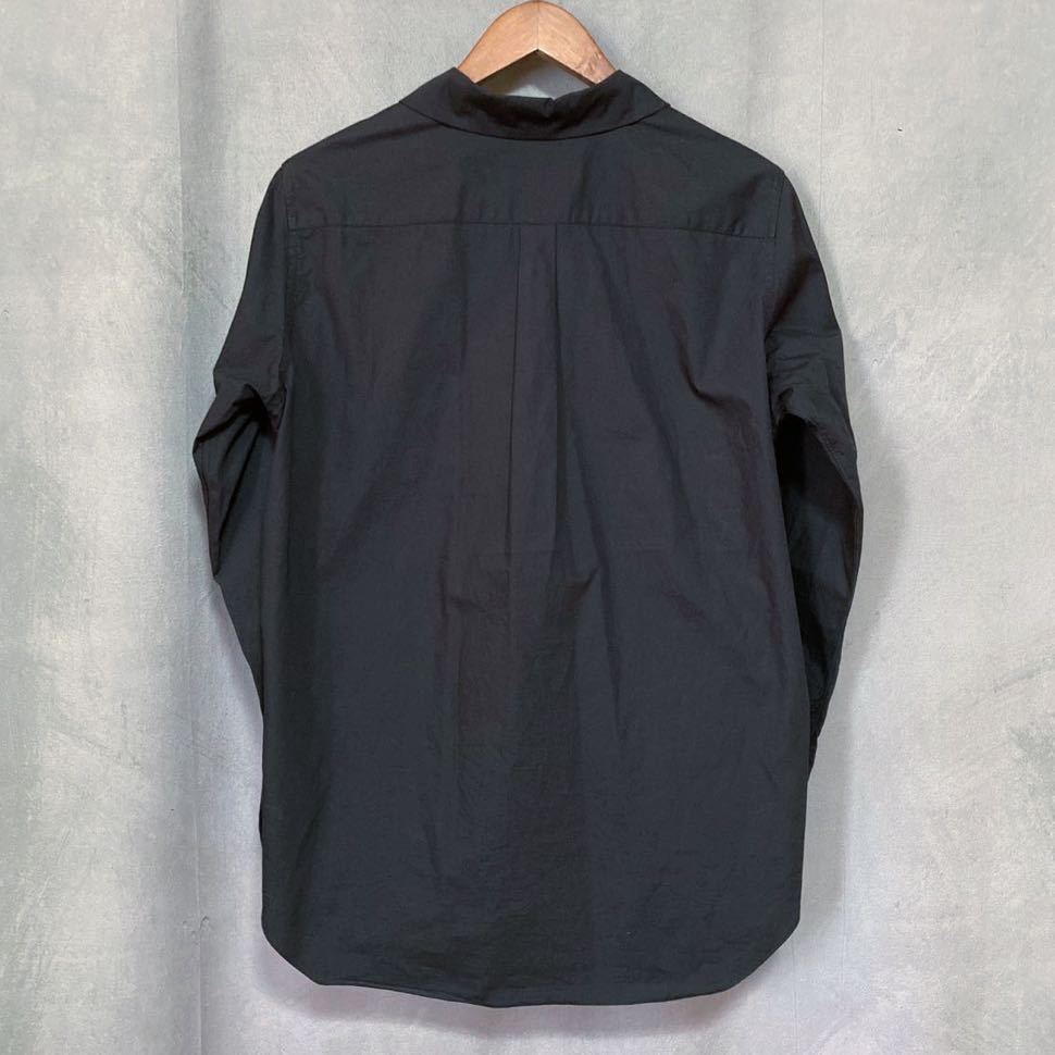 AD2013 BLACK COMME des GARCONS ブラックコムデギャルソン シルク スカーフ 切り替え ドッキング ラウンドカラー シャツ size.M archive_画像7