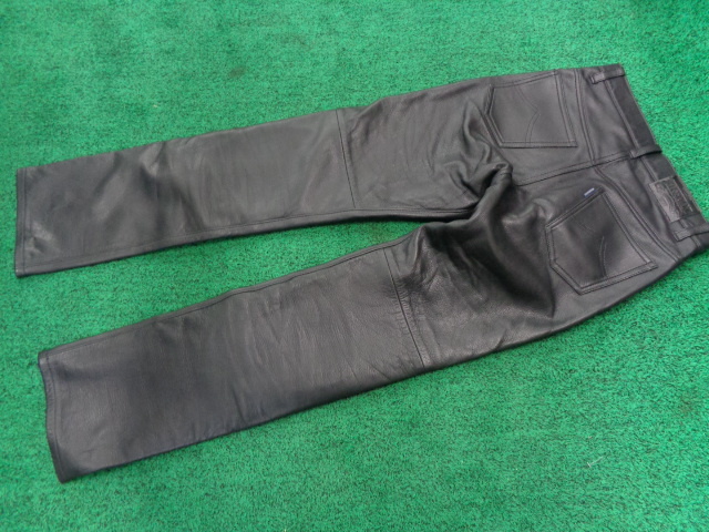 LLサイズ★KUSHITANI クシタニ K-1051Z STRAIGHT PANTS ストレートパンツ レザーパンツ ブラック★_画像4