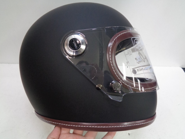 Ｌサイズ★RIDEZ ライズ NIKITOR フルフェイスヘルメット Retro-One フラットブラック 59-60ｃｍ未満★アウトレット品_画像3