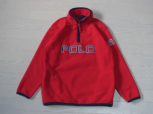 Polo Ralph Lauren fleece SIZE:7 child KIDS Polo Ralph Lauren half Zip fleece 