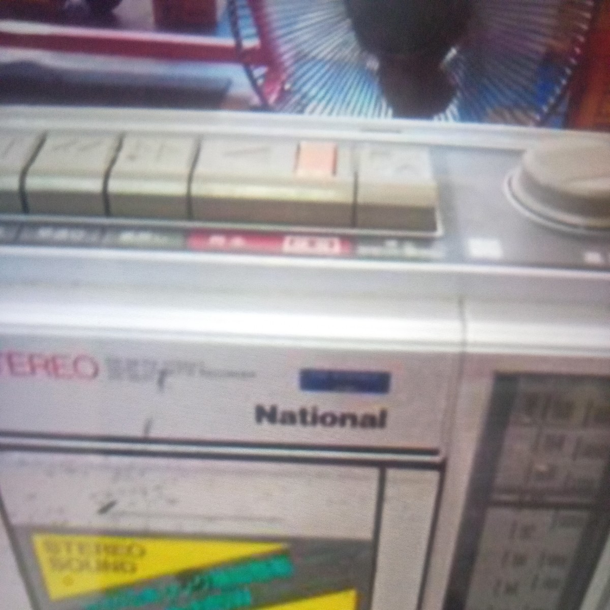 National　ナショナル　ラジカセ　RX-4930　FM　AM　カセットテープ　レコーダー　動作未確認　_画像4