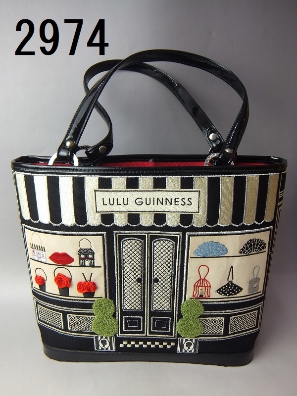 BR-2974　LULU GUINNESS トートバッグ　お店デザイン_画像1