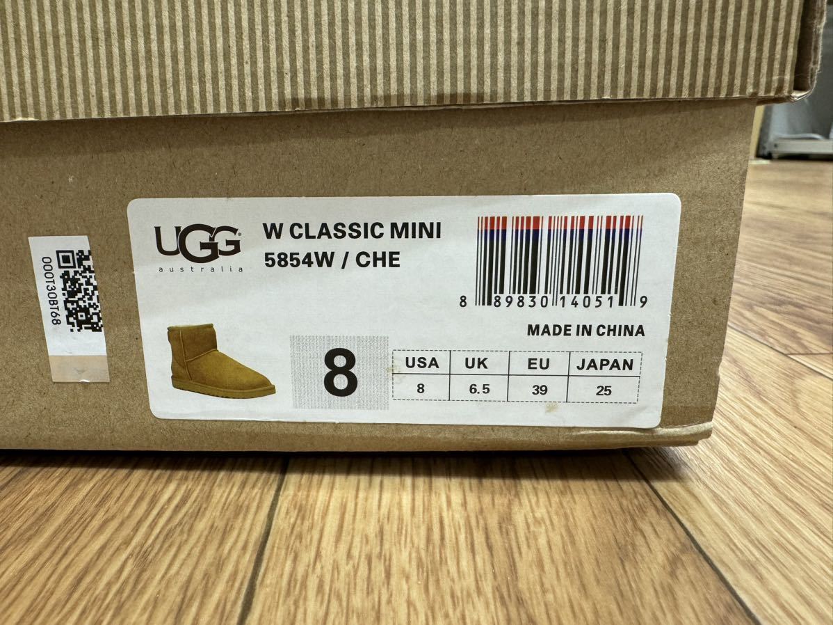 【UG30.1110Y】保管品　★　未使用？　UGG　W　CLASSIC　MINI　5854W/CHE　ムートンブーツ　　25㎝　ショートブーツ_画像7