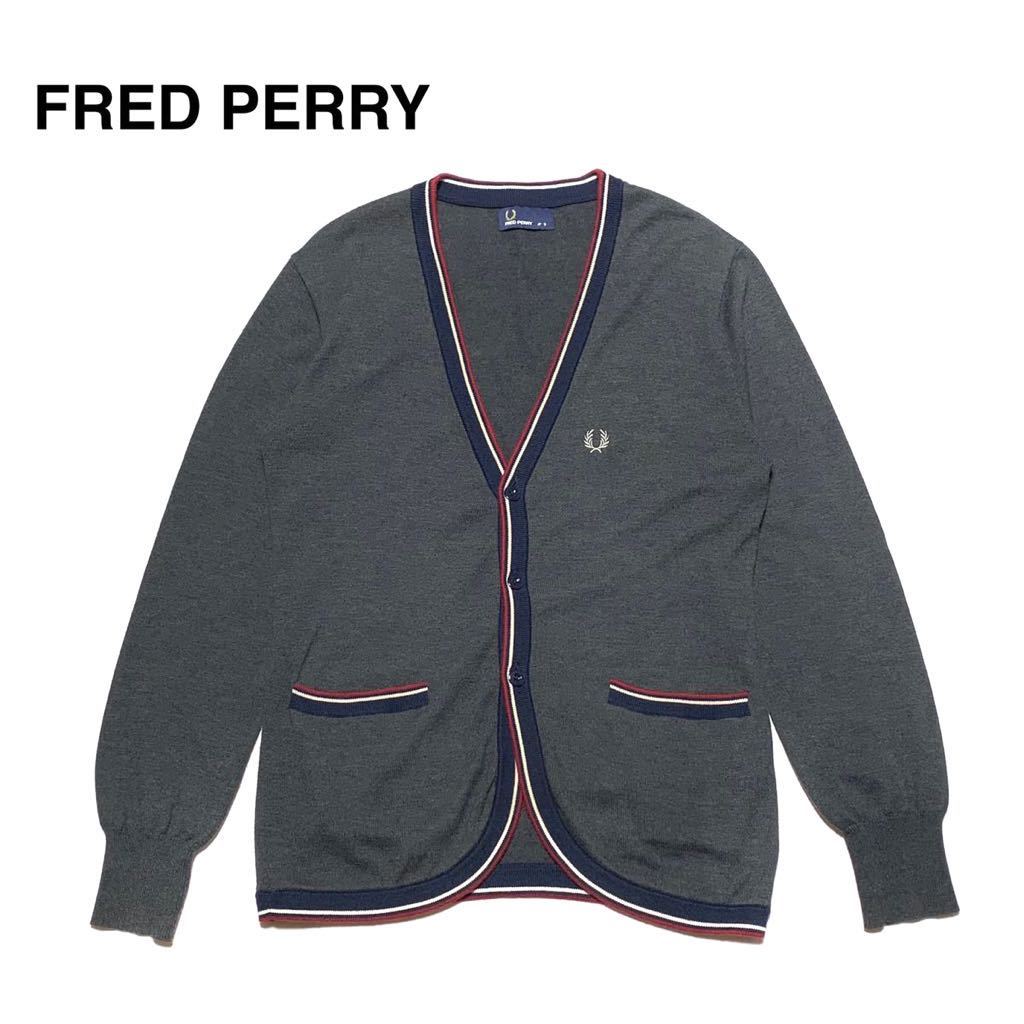 良品 フレッドペリー FRED PERRY 3つボタン ライン コットン 良品 フレッドペリー FRED PERRY 3つボタン ライン コットン