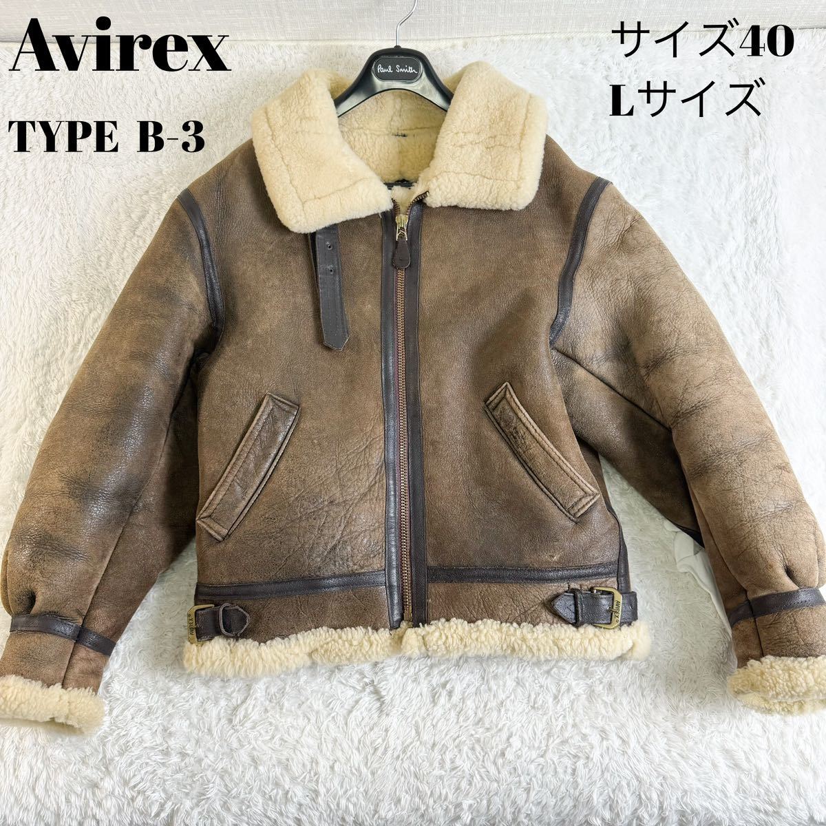 AVIREX / USA製 Type B-3 ムートンレザージャケット Yahoo!フリマ（旧）-