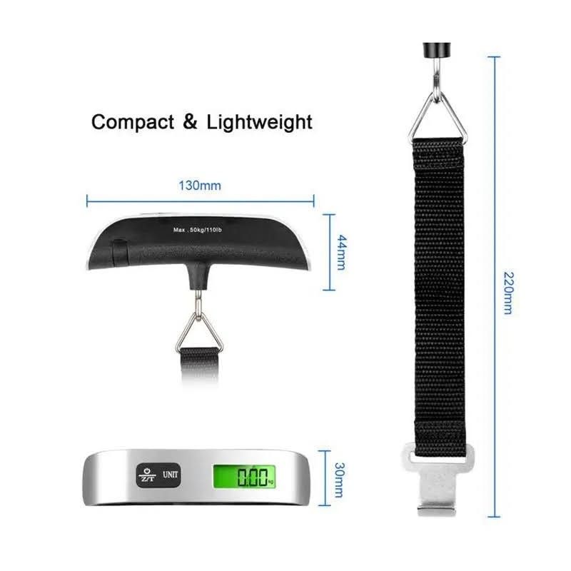 携帯デジタルスケール#Pocket Scale/手荷物計量□最大~50Kg：送料込み(匿名配送)899円