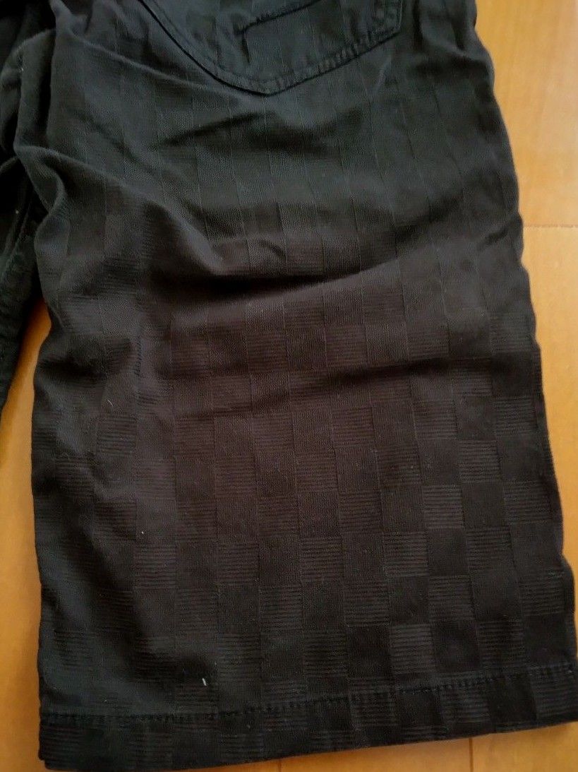 W76 黒 メンズハーフパンツ 半ズボン ボトムス ショートパンツ ブラック
