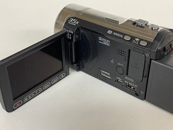 G308-K32-3040 Panasonic パナソニック HDC-TM70 デジタルハイビジョンカメラ TM70-K 2010年製 96GB バッテリー/箱/充電器付 通電OK ⑤_画像9